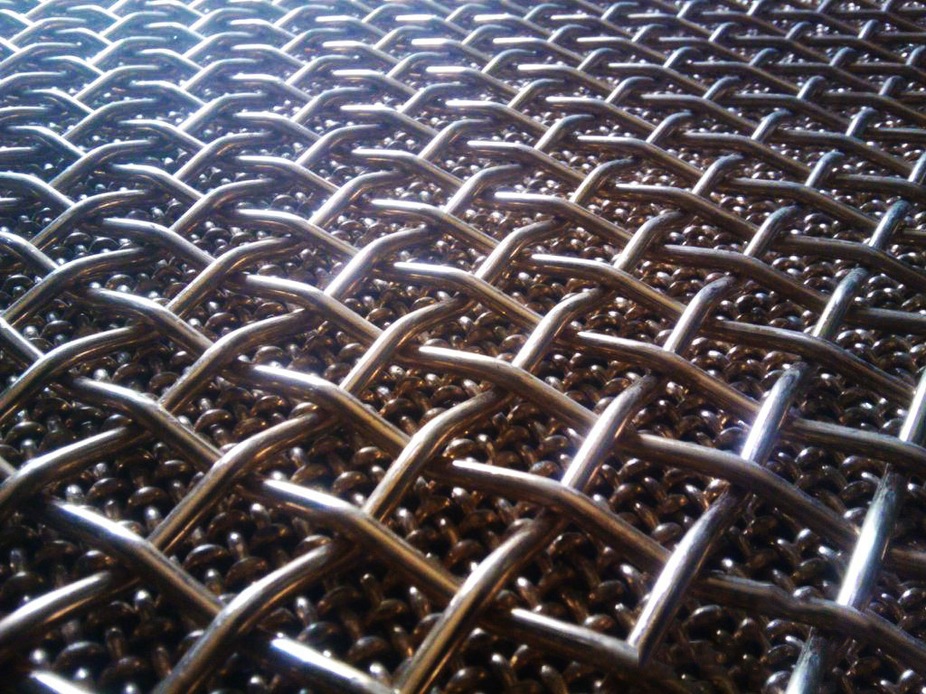 厂家供应定制锰钢震动过滤筛沙网 各类金属编织网(4.5mm*10mm)