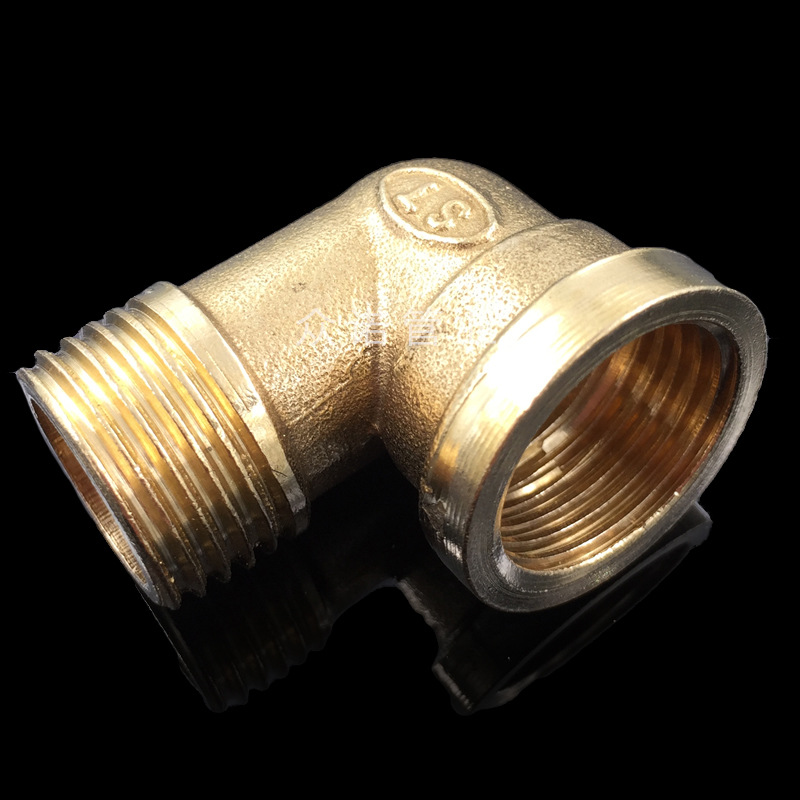 厂家直销 4分铜内外丝弯头 铜配件 五金配件 全铜内外丝弯头
