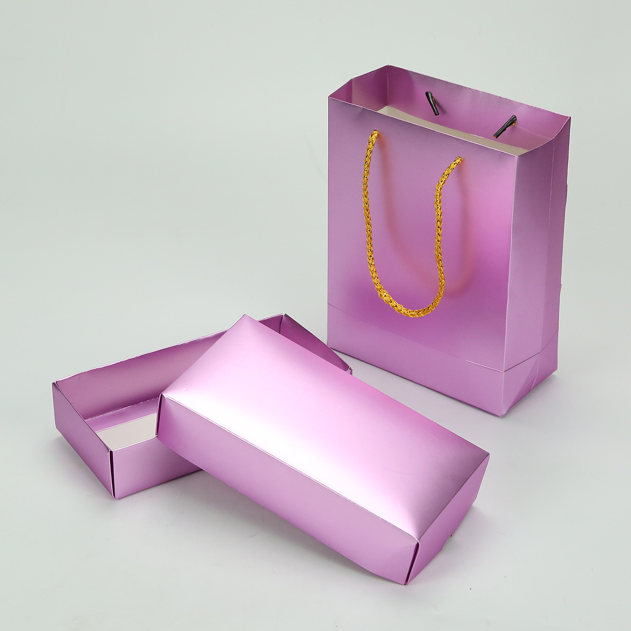 定制镭射铝箔纸盒纸袋各种手提袋加工