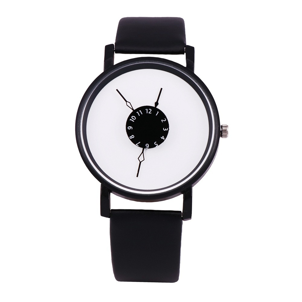 Factory Direct Sales Personality Inverted Pointer Watch Female Student Couple Neutral Quartz Watch in Stock Wholesale Men