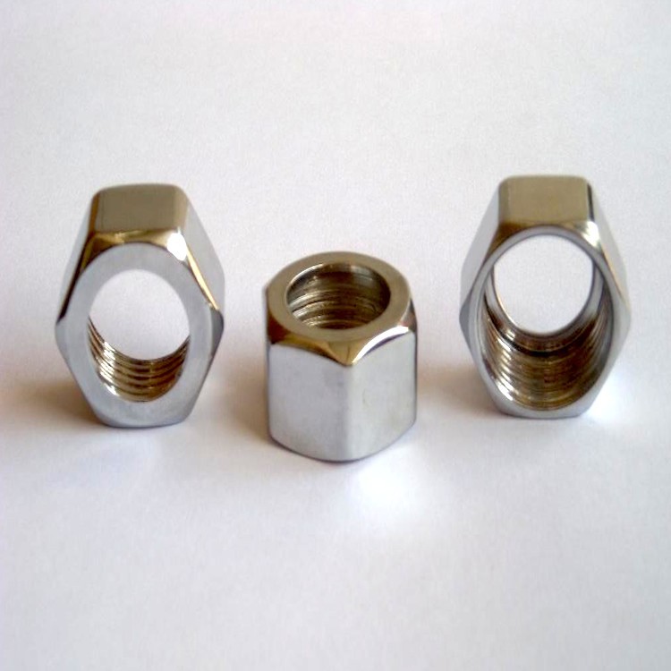 4分编织管专用铜螺母 进水软管黄铜螺帽 编织管电镀铜螺帽批发