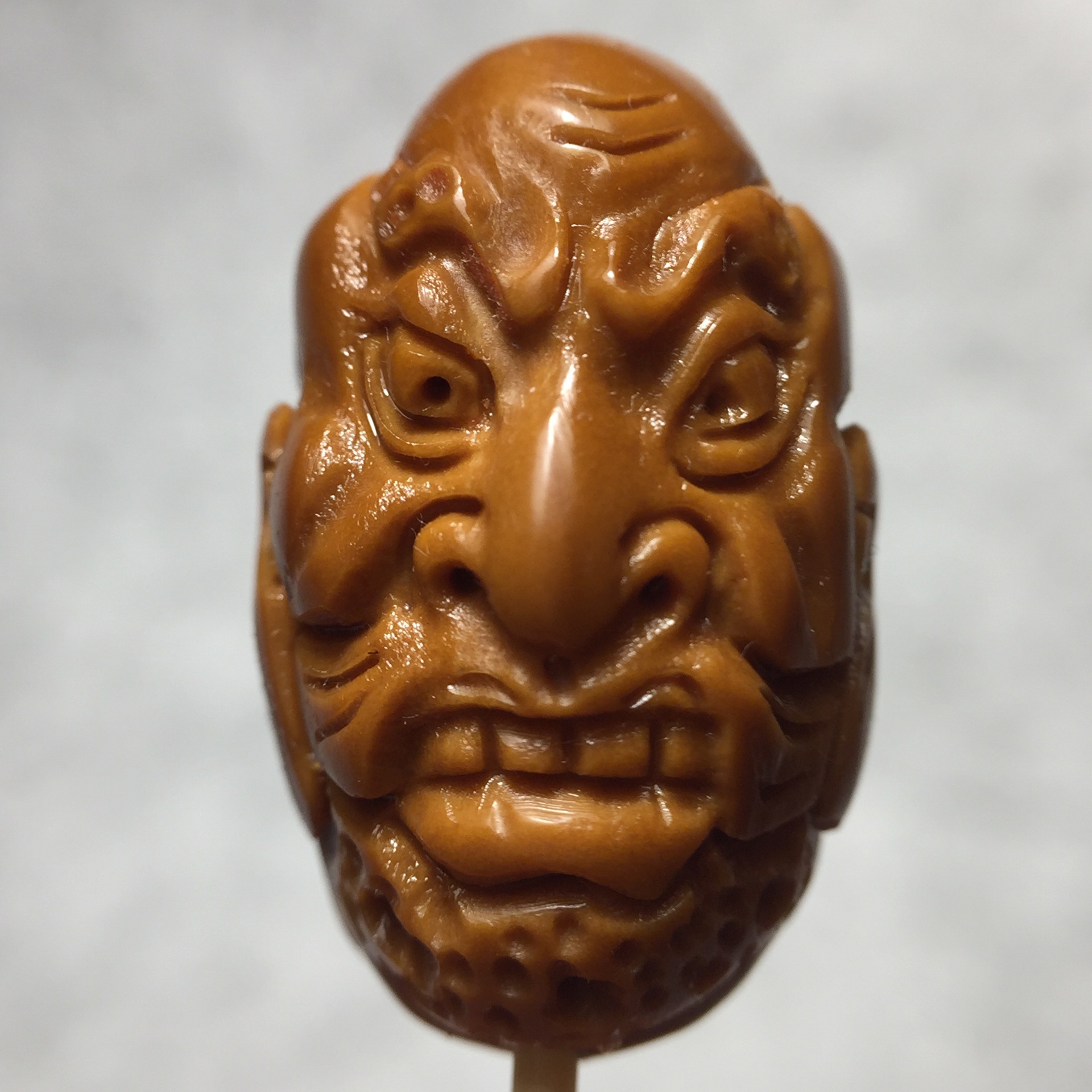 厂家供应橄榄核雕十八罗汉手串 橄榄核雕刻双面罗汉手串