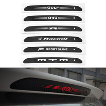 适用于大众高尔夫7改装碳纤维尾灯贴 高位刹车灯贴纸 高尔夫6
