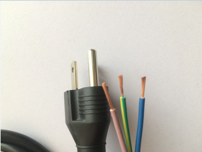 美规三插电源线 厂家直销美标美国单头1米美式三芯插头电源线