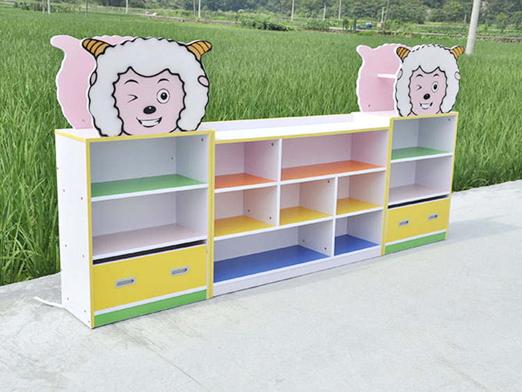 幼儿园卡通书包柜 厂家直销卡通造型收纳柜木质防火板 宝宝收纳柜