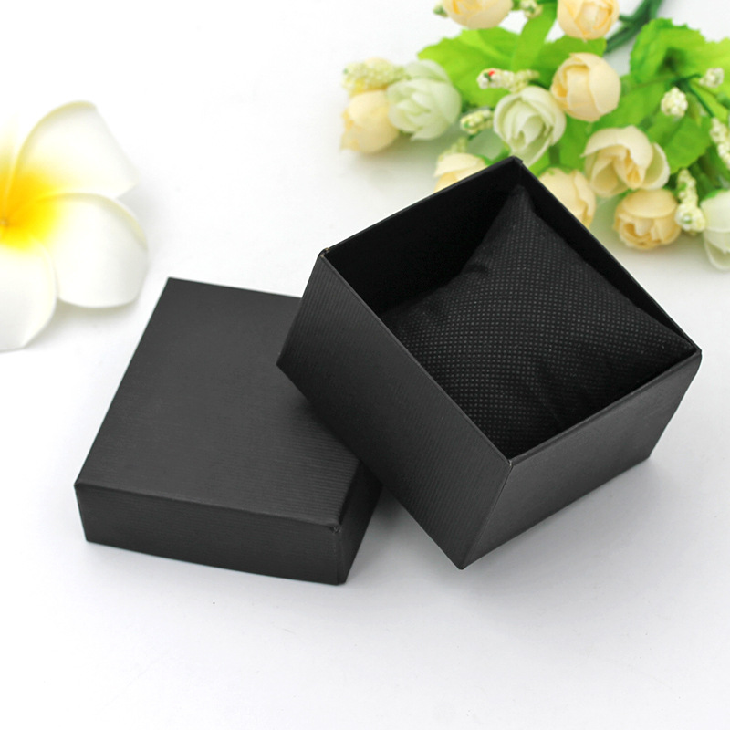 Watch Packaging Box WeChat Cheap Cardboard Watch Box Mini Pillow Lined Gift Box Wholesale