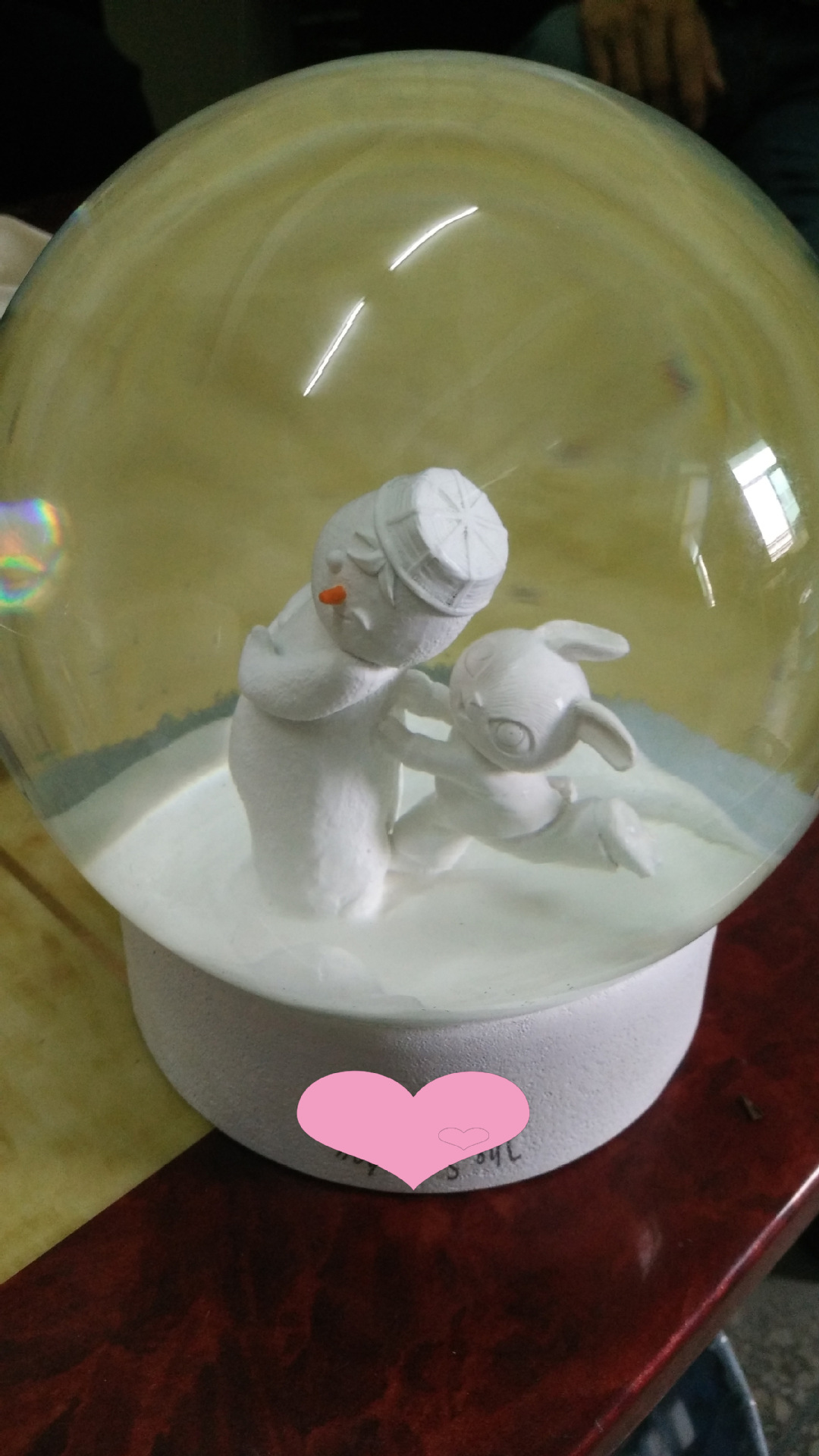 snowman rabbit crystal ball classic animated cartoo