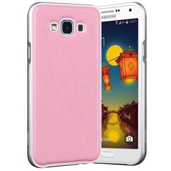 金属边框手机保护套手机皮套三星galaxy e7 e700 粉色