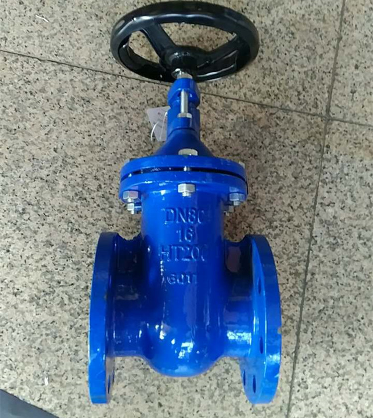 天津批发埃美柯z45t-16 铸铁铜芯法兰暗杆闸阀 6157b dn40-300