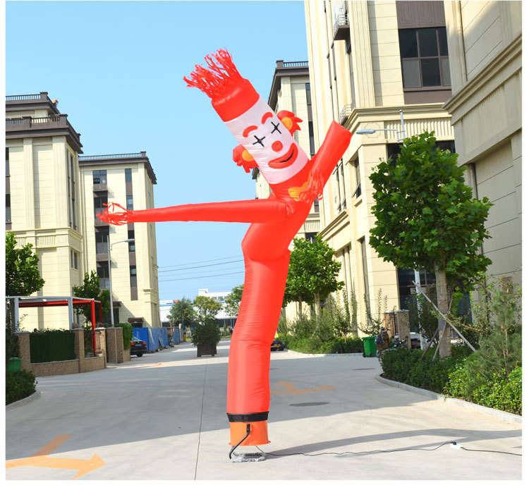 充气空中舞星卡通气模单双腿舞星空中舞星跳舞人空中舞星人偶零售