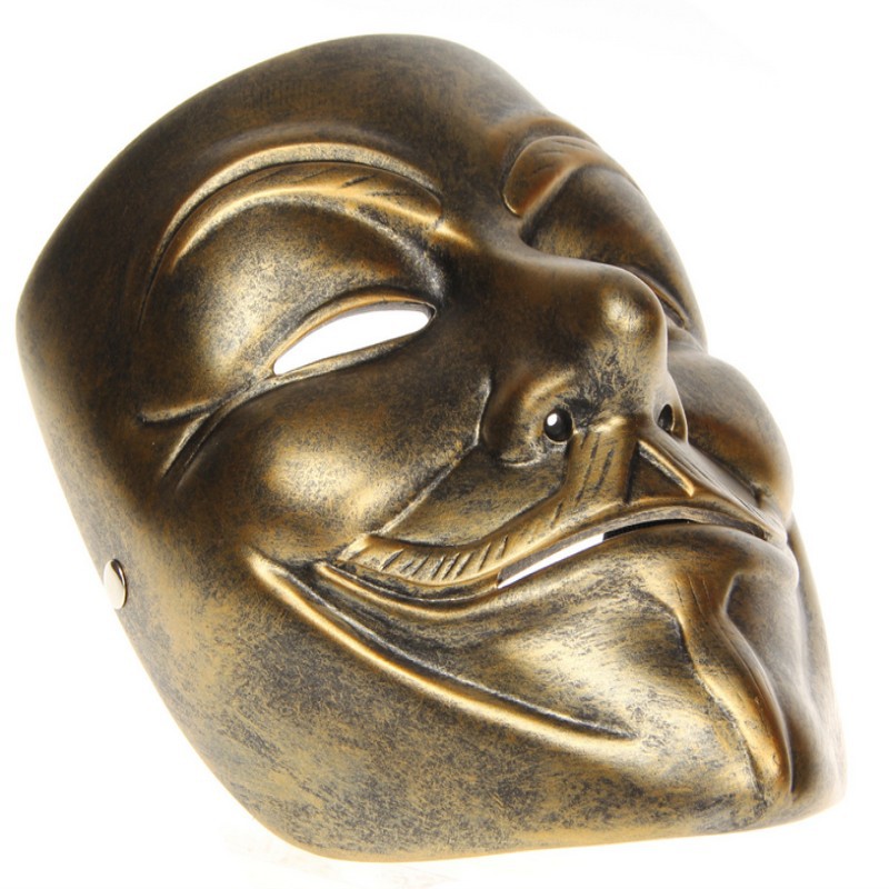 厂家生产批发 v字面具 仇杀队 树脂面具收藏珍品 外贸货源 万圣节