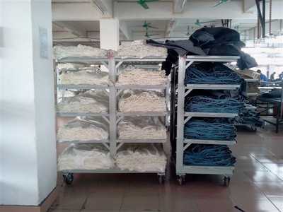 厂价批发:面料松布架 布料货架 松布车