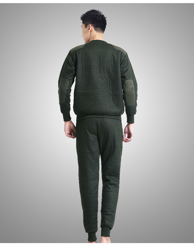 07绒衣裤套装保暖军绿色绒衣武汉厂家现货批发军迷保暖羊绒套装