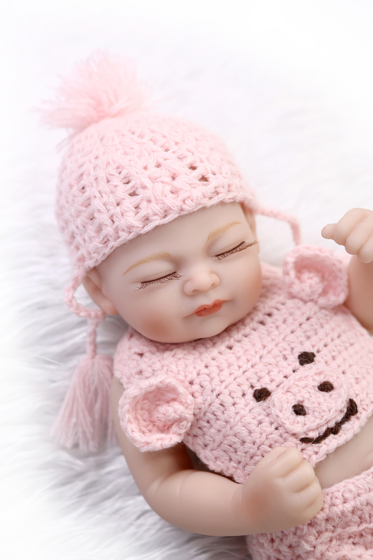 迷你仿真婴儿重生娃娃 软硅胶公仔 外贸货源厂家直供