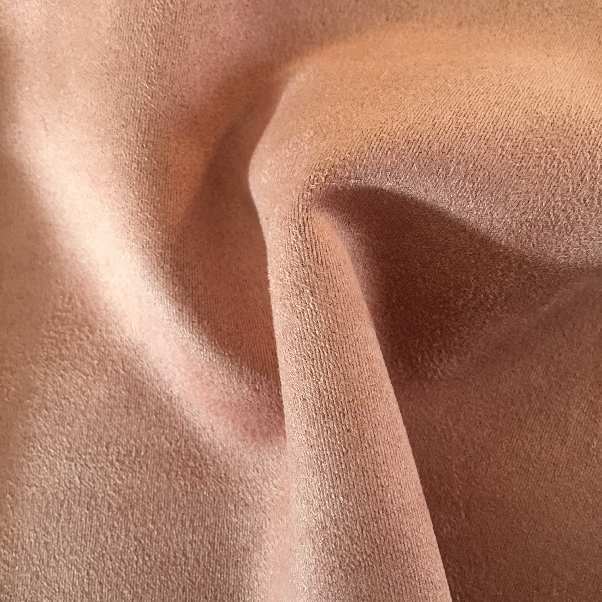 空气层麂皮绒 染色磨毛斜纹竖直条针织四面弹力空气层麂皮绒