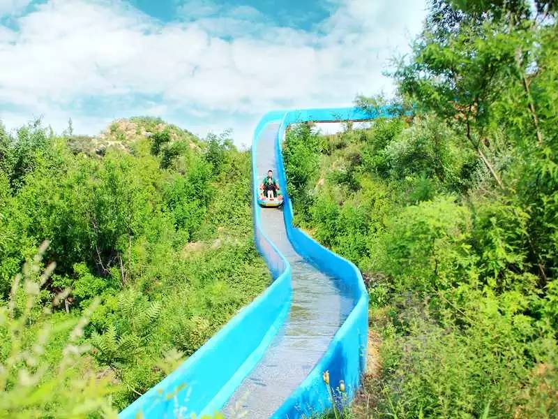 皮筏滑梯 空漂滑梯 驷马水乡大峡谷水上乐园