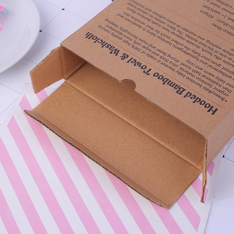 Factory Wholesale Direct Sale New Cute Hollow Mickey Mouse Pattern Kraft Paper Corrugated Box Wear-Resistant Sample Can Be Fixed