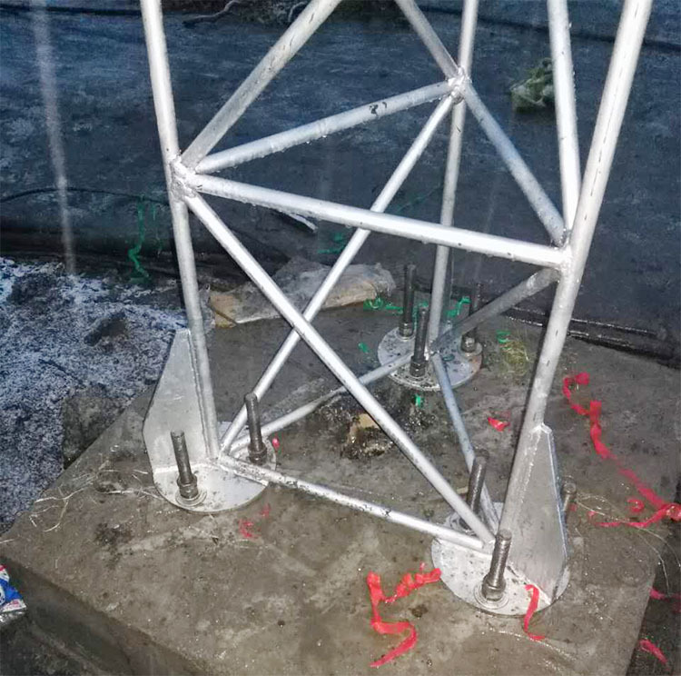 20米三角避雷塔,三角独立避雷塔,三角形避雷针塔