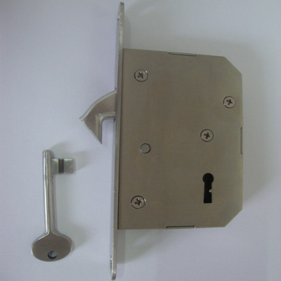 厂价直销50mm优质不锈钢移门锁/钩锁/推拉门锁