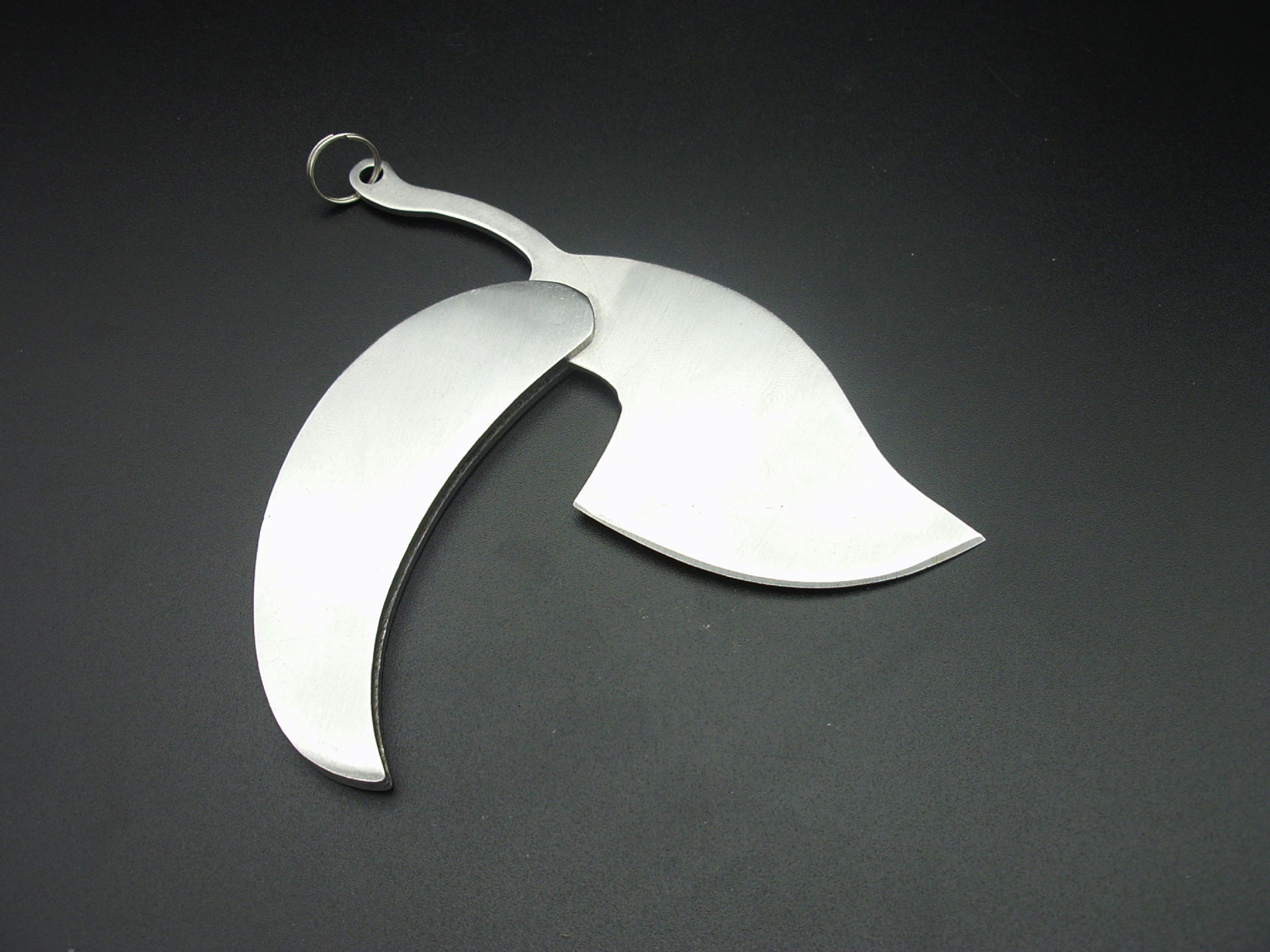 户外不锈钢叶子刀随身工具树叶刀个性时尚刀家用迷你水果刀折叠刀