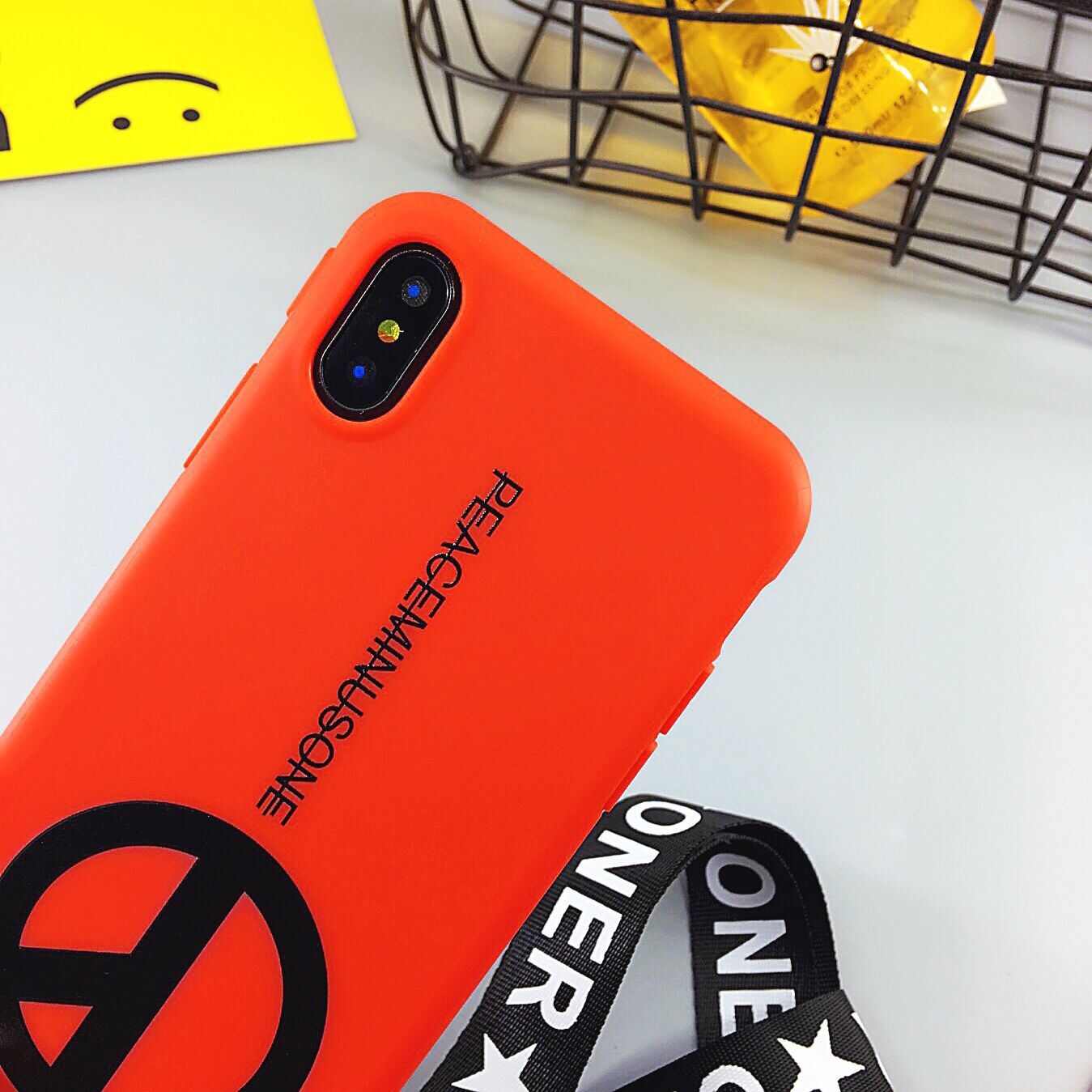 潮牌苹果iphone x猩猩反站标志手机壳iphone8/6/7/7plus手机套手