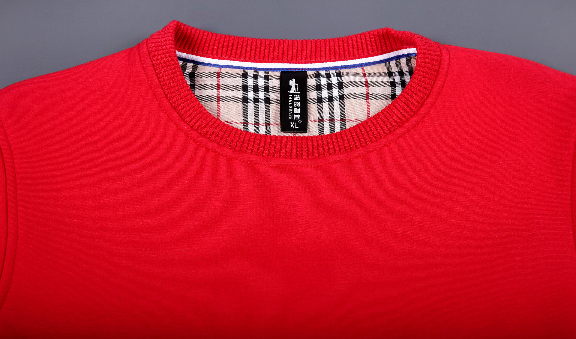 定制男士超柔圆领纯色长袖套头水貂绒龟背文化衫卫衣外套工作服男