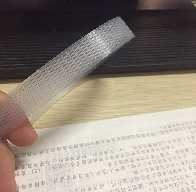 宽15mm 厚0.8mm大卷一根头到底透明手工带 热熔机用打包捆扎带