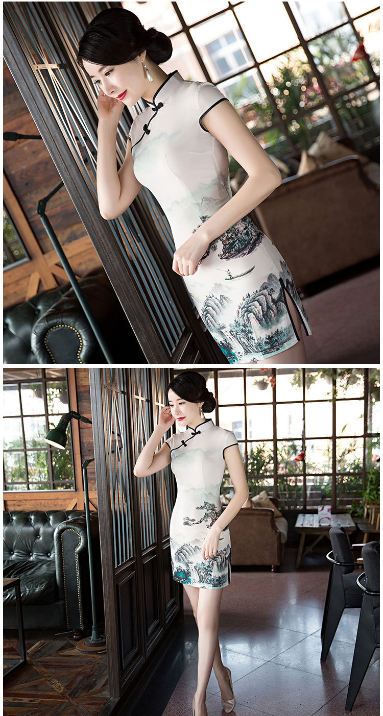 金陵十三钗因为遇见你同款女张果果明星刘美人同款旗袍 刘钰懿_7折