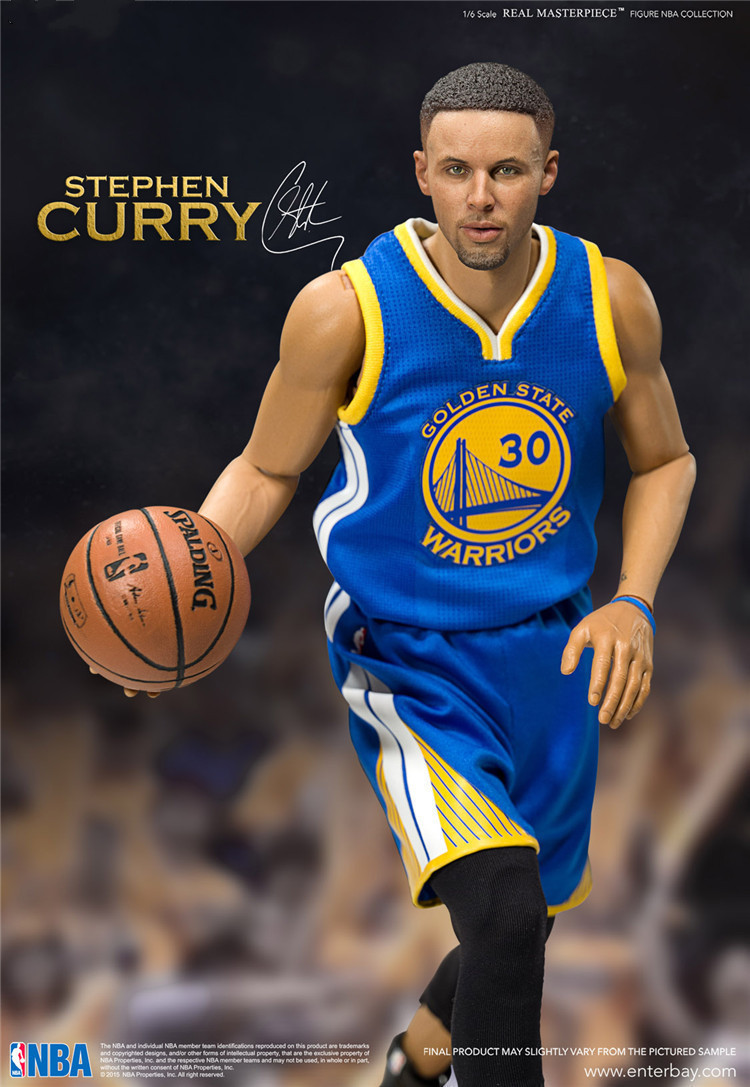 篮球明星nba 30号球衣斯蒂芬 库里 2.0兵人 1/6可动库里 盒装手办