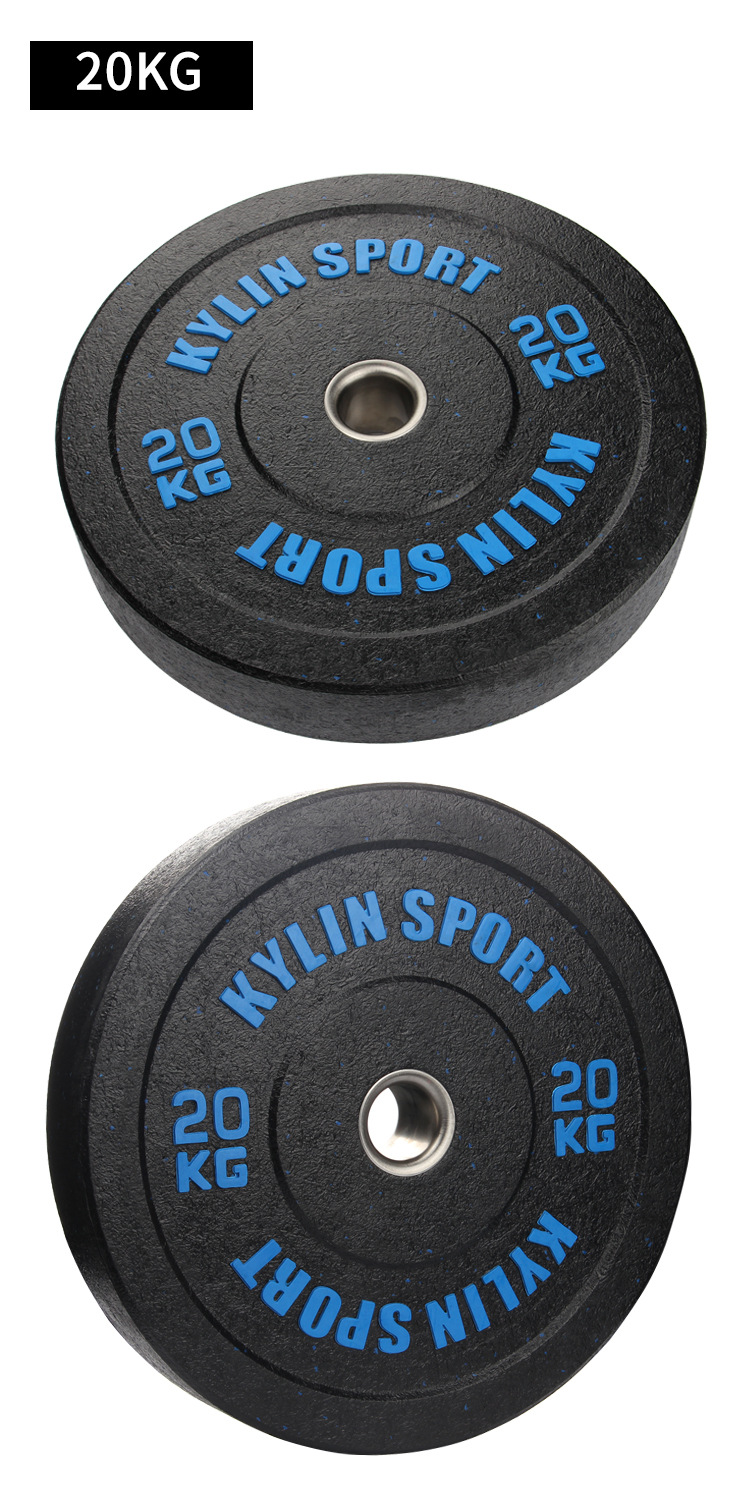 彩色颗粒全胶杠铃片杠铃片奥杆哑铃片摇臂配重片