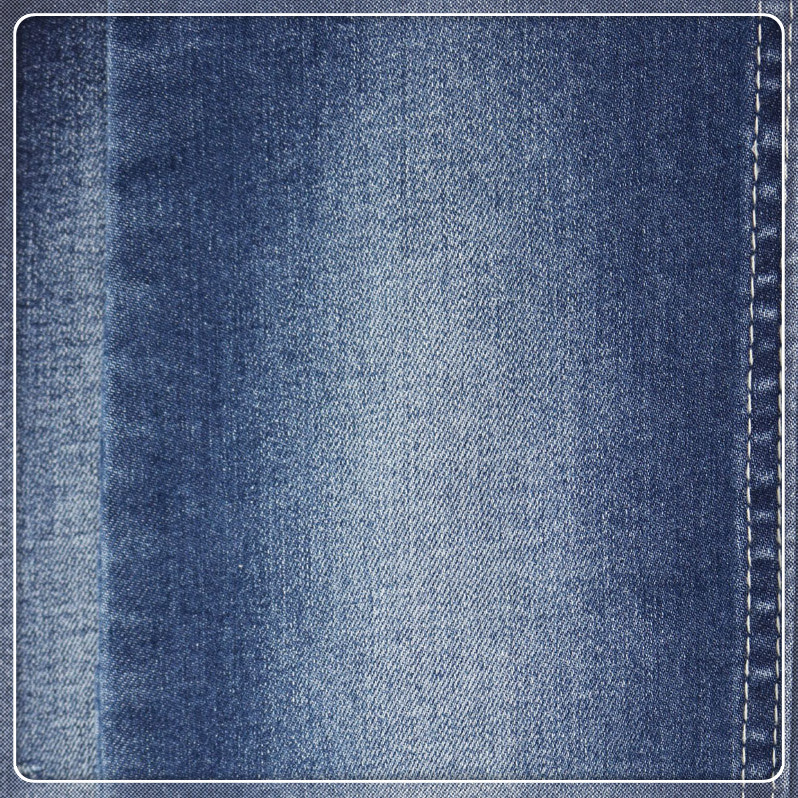 厂家供应现货 环保牛仔布 弹力牛仔面料 涤棉弹牛仔批发 牛仔布料