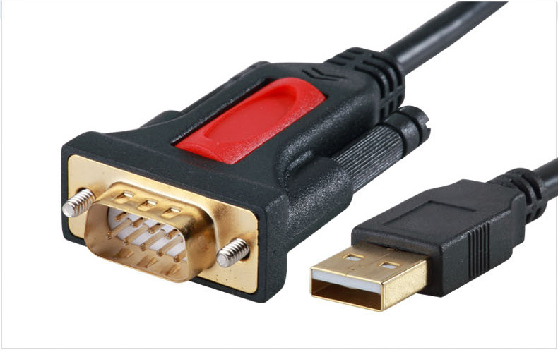 usb转rs232打印线通用db9串口线usb to rs232 9针com口连接线