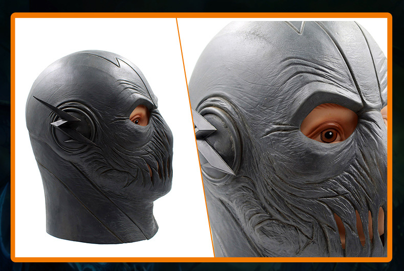 黑色闪电侠面具 头套搞怪万圣节化妆舞会派对面道具厂家批发