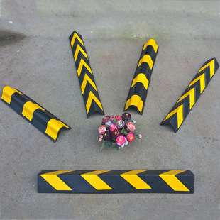 橡胶护墙角80cm直角护角 地下车库专用 反光护墙器防撞条