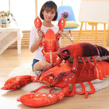 仿真大龙虾抱枕创意恶搞笑食物毛绒玩具办公室沙发靠垫男女生礼物