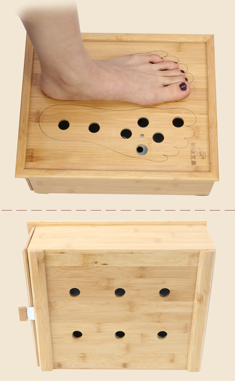 神农足疗足部足底艾灸盒足灸康温灸盒艾炙器足三里艾灸脚