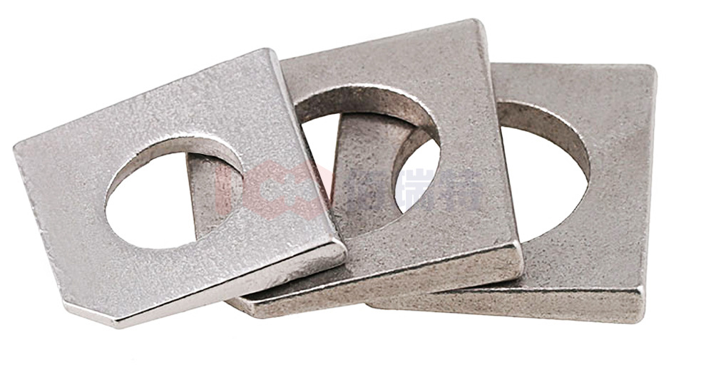 304不锈钢方斜垫片糟钢用工字钢平垫垫圈缺角垫片m6-16(gb853)