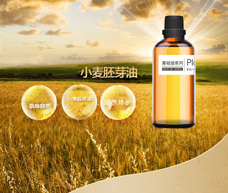 小麦胚芽油oem基础油100ml 滋养 抚平纹路 舒缓修护oem mx