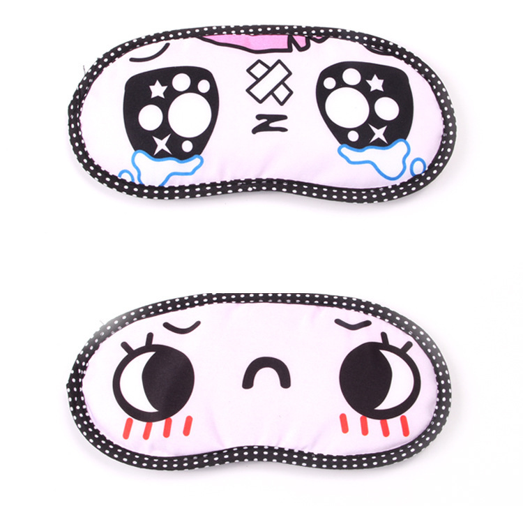 冰爽超萌表情睡眠冰眼罩 卡通可爱表情睡眠个性眼罩98