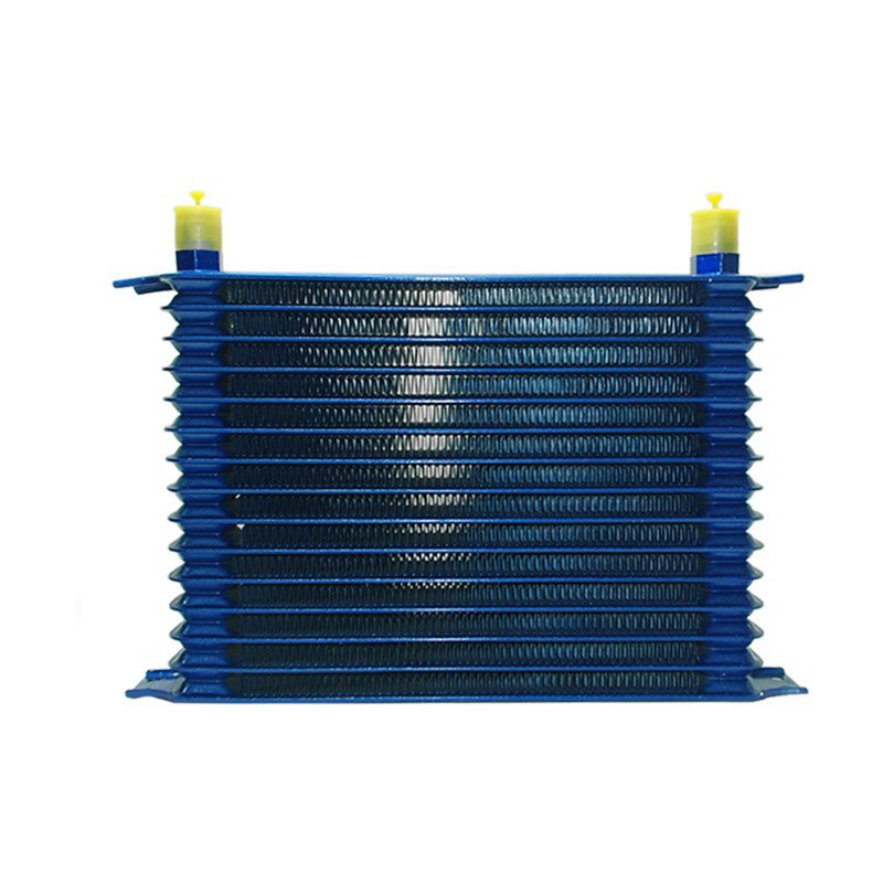 15排 蓝色油冷器 改装油冷 汽车机油冷却器 改装机油散热器