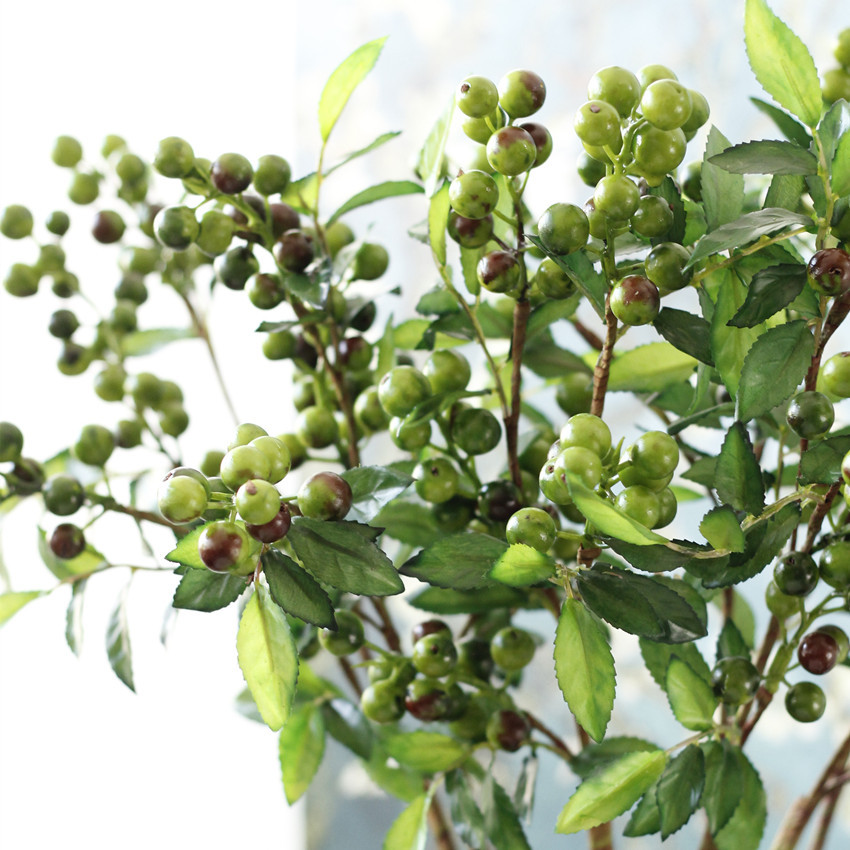 仿真植物茉莉果厂家直销批发 仿真浆果 假花家居装饰 摄影婚庆