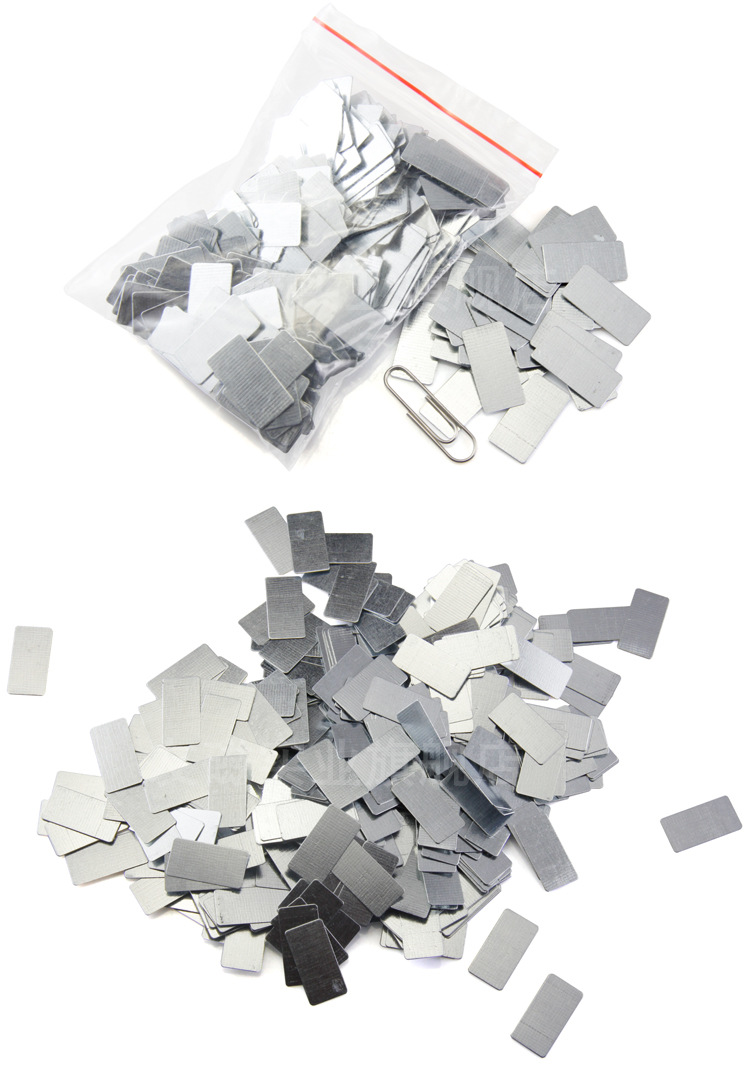 超薄铁片饰品包装盒配套长方形扣盘贴片diy手工制作磁吸小铁片