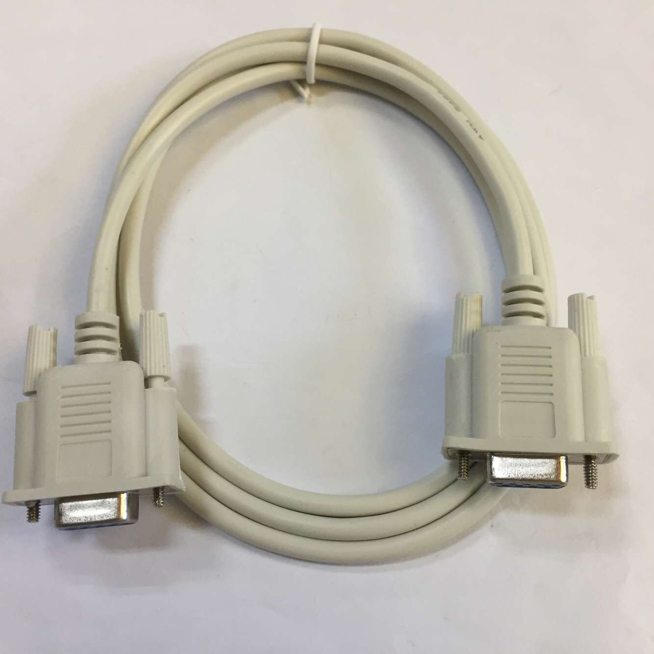 9针串口线母对母串口线rs232com数据线db9母对母孔对孔直连交叉