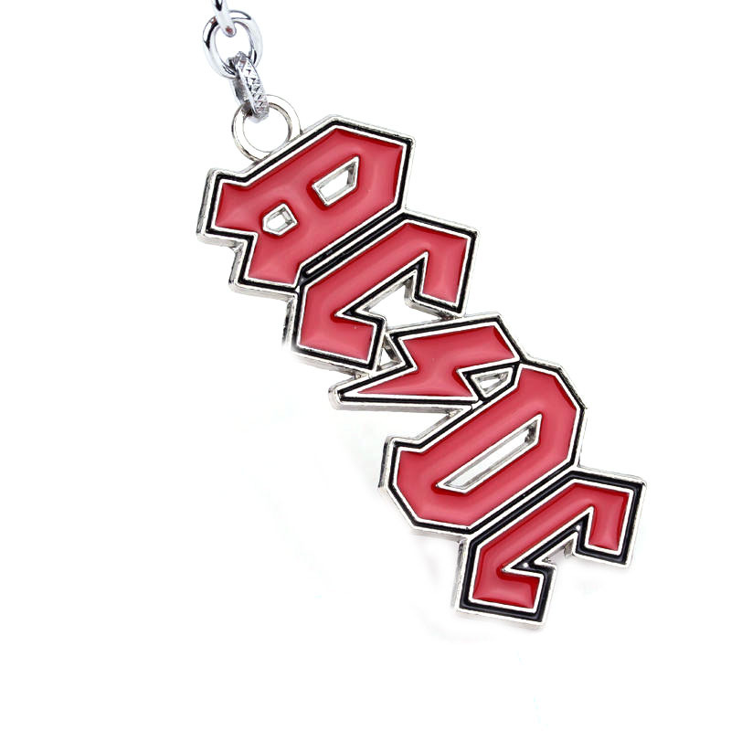 流行乐队acdc 金属钥匙扣挂件吊坠欧美饰品周边小礼品活动赠品