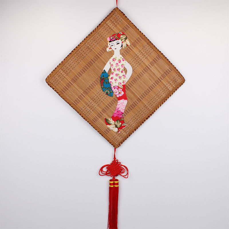 幼儿园手工制作民族人物布贴画diy环创布置中国风装饰画工厂直销
