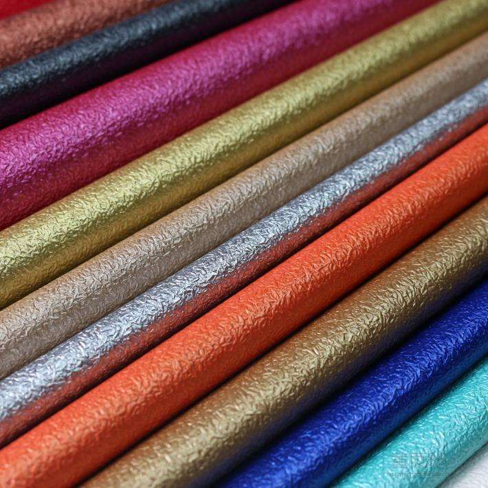 半pu镜面皮料 毛底亮皮面 柔软人造革面料 包装专用皮革