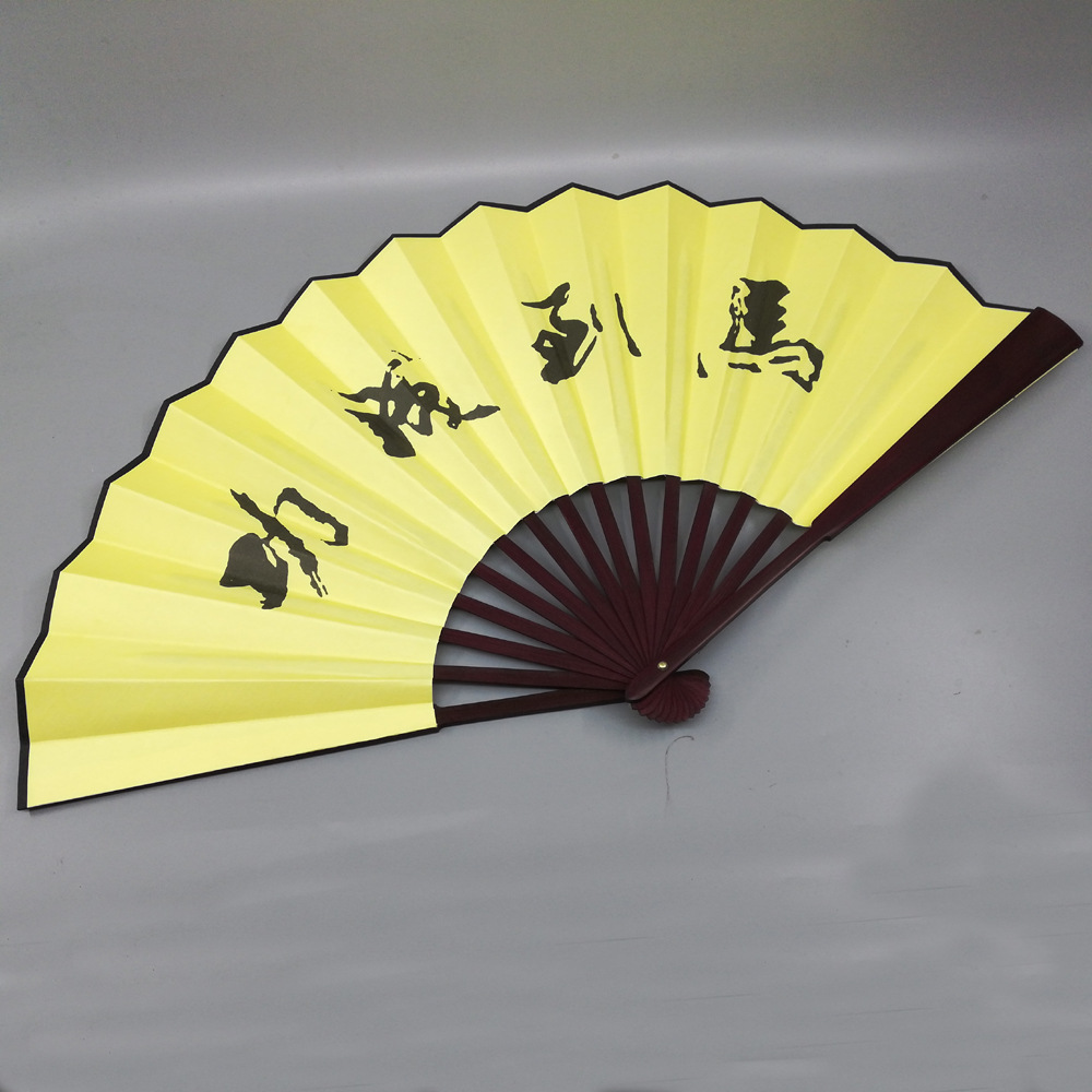 江南四大才子扇子一尺折扇 批发10寸大号双面绢扇男扇 男士绢布扇