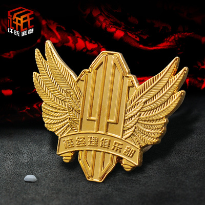 厂家专业定制金属徽章胸章定做胸牌烤漆珐琅徽章 俱乐部胸章