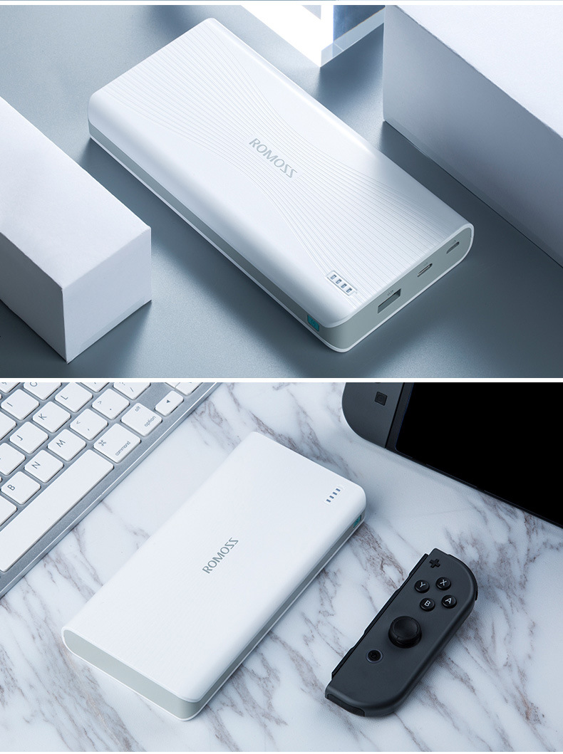 romoss/罗马仕移动电源sense6 手机20000毫安双向快充充电宝