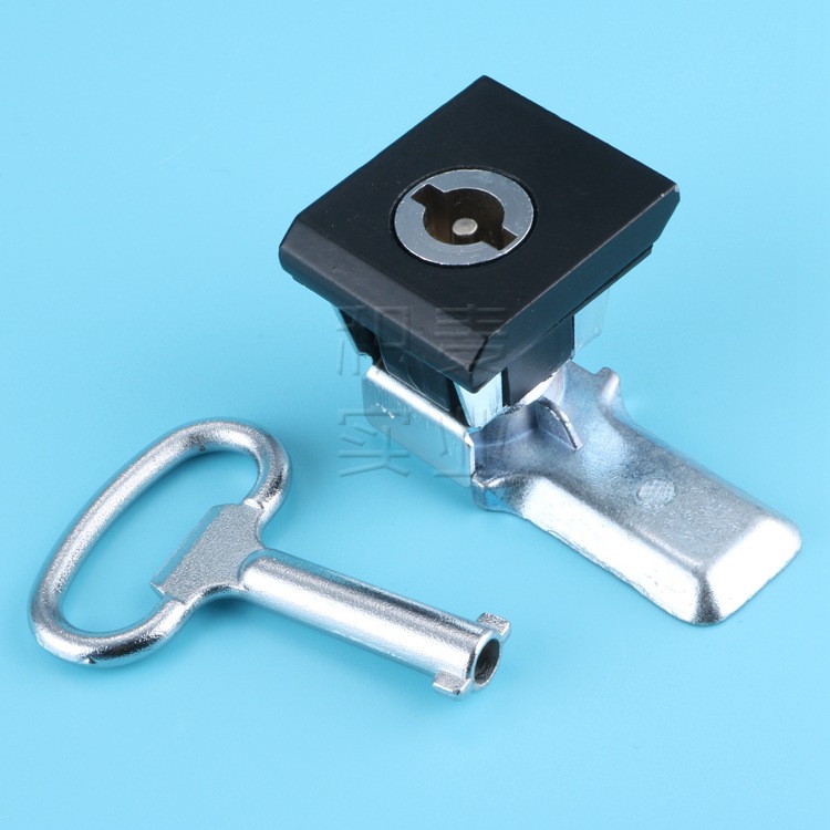 积麦ms813 文件柜 威图机柜圆柱锁 标准柜体锁 黑色方形锁 现货